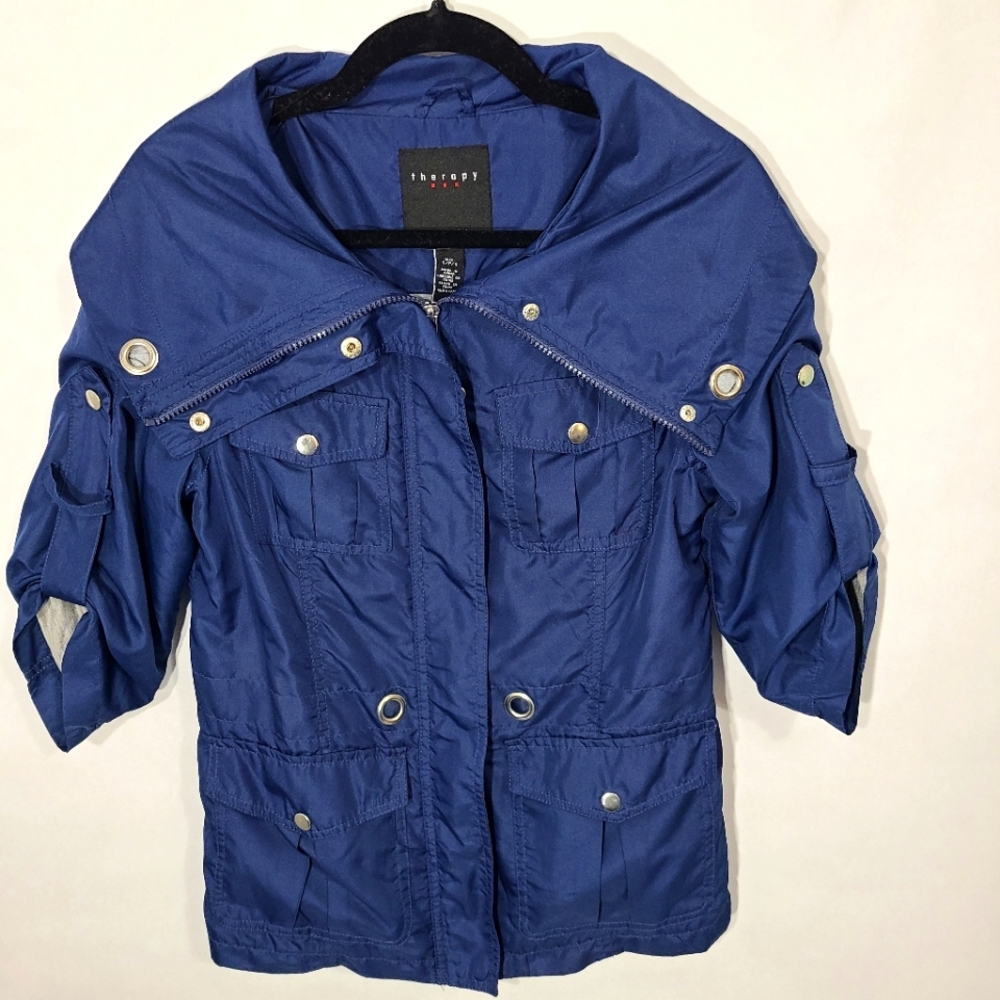 Therapy By Lane Crawford Women's‎ Size Small S/P/S Jacket Blue Outside